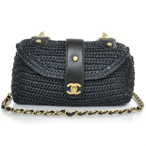 raffia chanel bag|straw raffia shoulder bags.